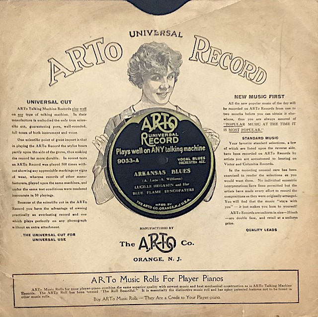 Arto Lucille Hegamin and Her Blue Flame Syncopacters-Arkansas Blues