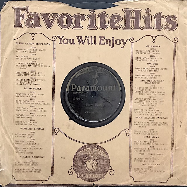 Paramount Charley Patton-Pony Blues