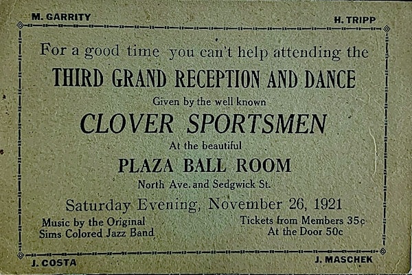 Original Sims Colored Jazz Band 1921