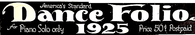 Dance Folio 1925