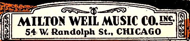 Mitlon Weil Music Co. Orange Back