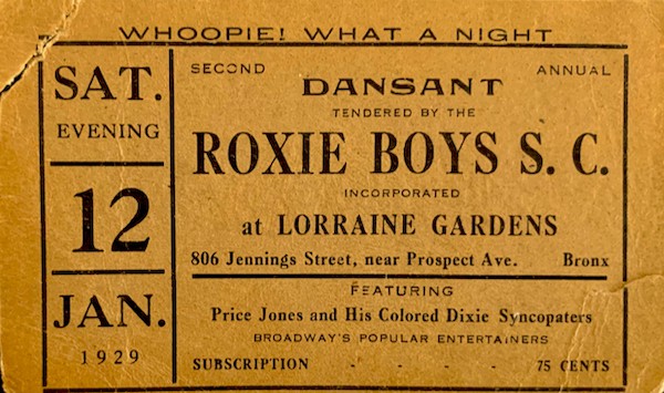 Price Jones & Colored Syncs. 1929